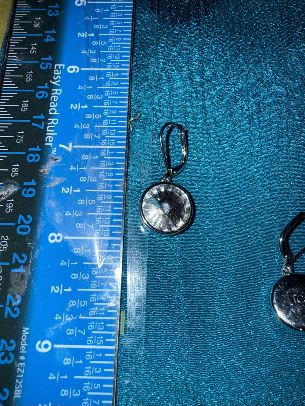 Silver-Tone Clear Crystal Drop Earrings - Women Jewelry